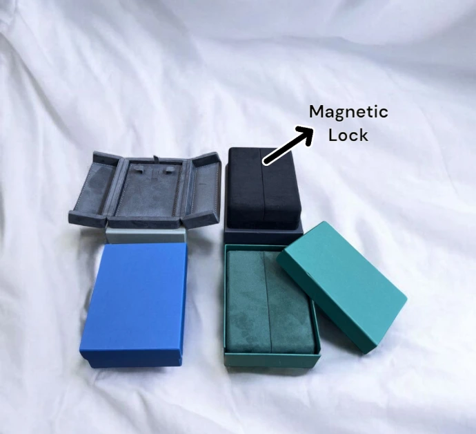special double - door earring boxes